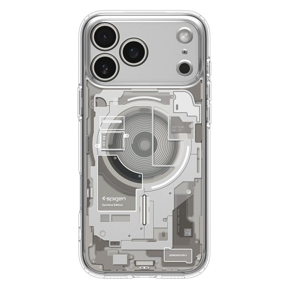 MagSafe-deksel for Apple iPhone 17 Pro Max, Spigen, Ultra Hybrid Neo One, Gjennomsiktig