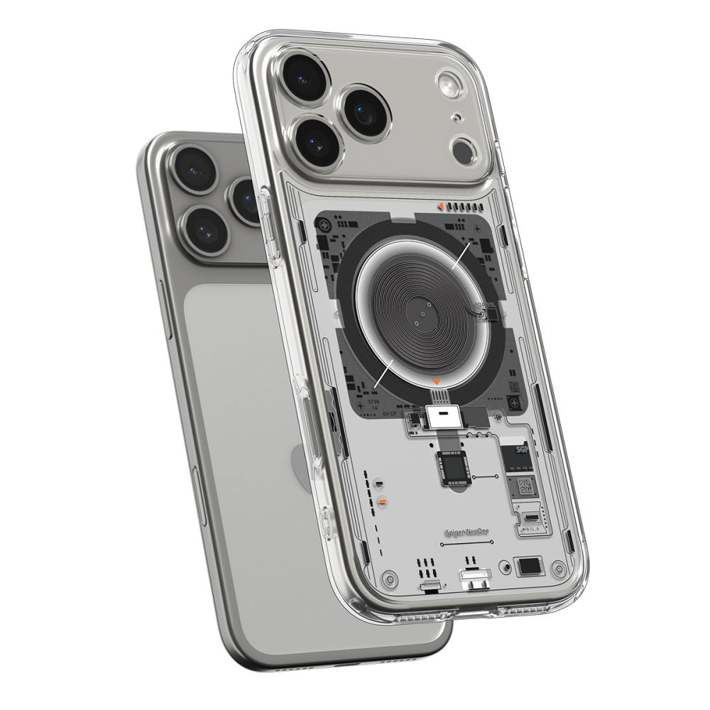 MagSafe-deksel for Apple iPhone 17 Pro Max, Spigen, Ultra Hybrid Neo One, Gjennomsiktig
