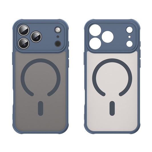 MagSafe-deksel for Apple iPhone 17 Pro Max, Techsuit, HaloFrost II, Marineblå