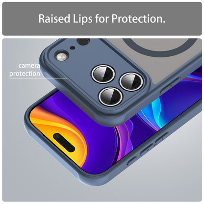 MagSafe-deksel for Apple iPhone 17 Pro Max, Techsuit, HaloFrost II, Marineblå