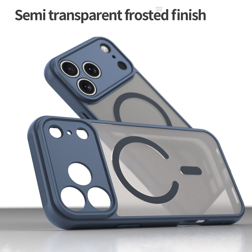 MagSafe-deksel for Apple iPhone 17 Pro Max, Techsuit, HaloFrost II, Marineblå