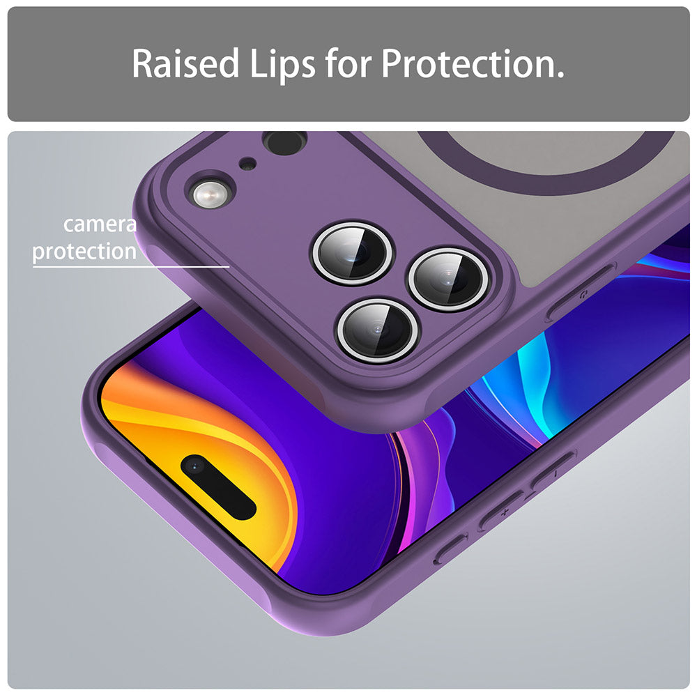 MagSafe-deksel for Apple iPhone 17 Pro Max, Techsuit, HaloFrost II, Lilla