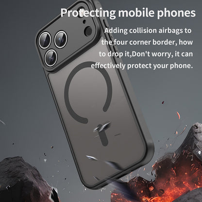 MagSafe-deksel for Apple iPhone 17 Pro Max, Techsuit, HaloFrost II, Svart