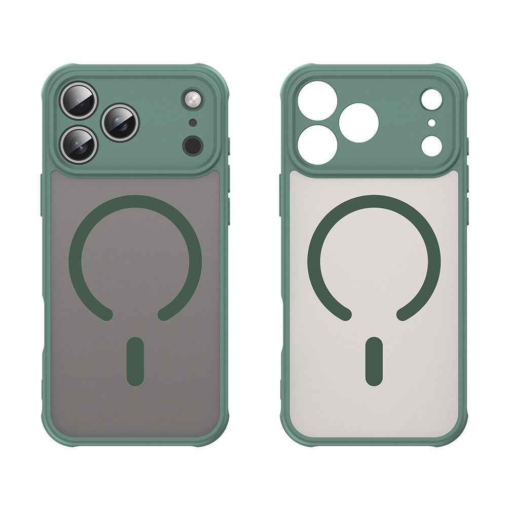 MagSafe-deksel for Apple iPhone 17 Pro Max, Techsuit, HaloFrost II, Grønn