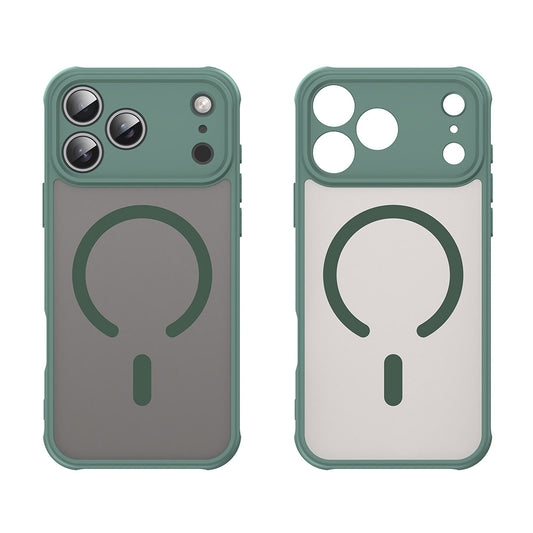 MagSafe-deksel for Apple iPhone 17 Pro Max, Techsuit, HaloFrost II, Grønn