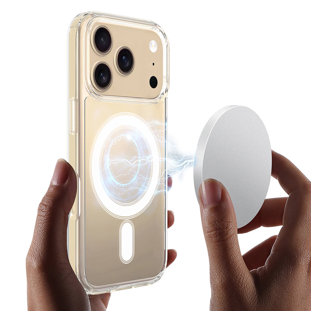 MagSafe-deksel for Apple iPhone 17 Pro Max, Techsuit, Pro, Gjennomsiktig