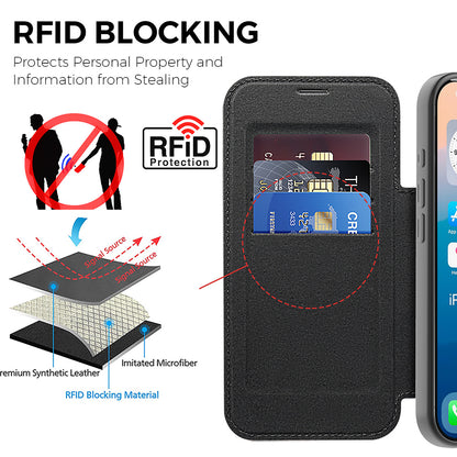 MagSafe-deksel for Apple iPhone 17 Pro Max, Techsuit, SmartMag Book, Brun