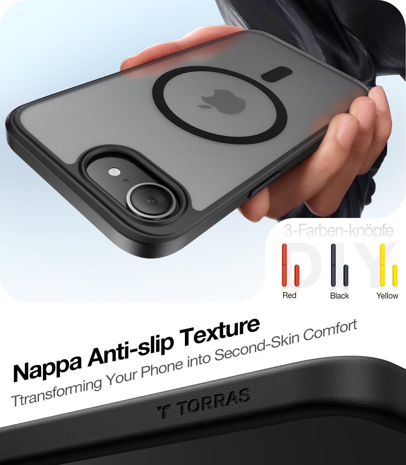 MagSafe-deksel for Apple iPhone 17 Pro Max, Torras, Guardian, Blå