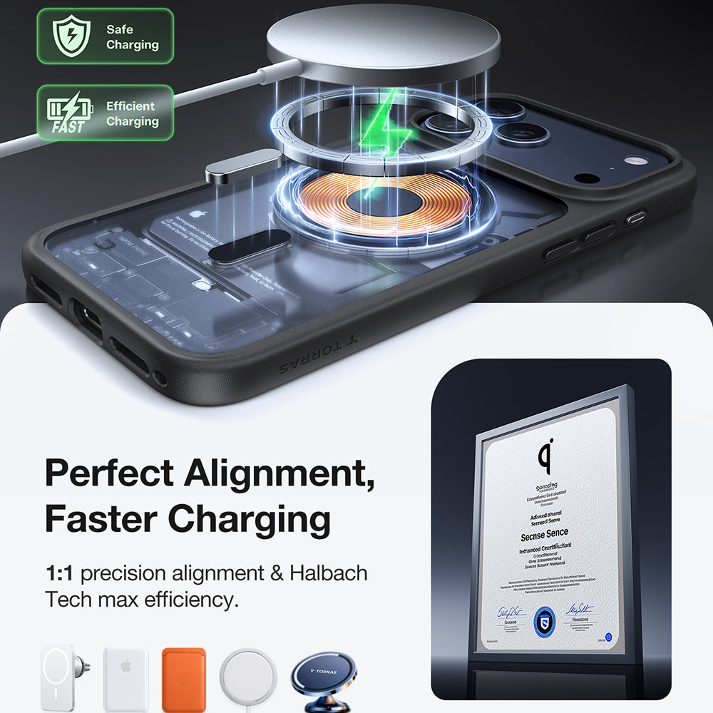 MagSafe-deksel for Apple iPhone 17 Pro Max, Torras, Guardian, Svart
