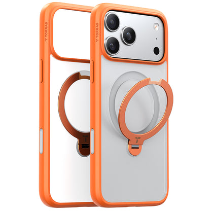 MagSafe-deksel for Apple iPhone 17 Pro Max, Torras, Ostand Spin, Oransje
