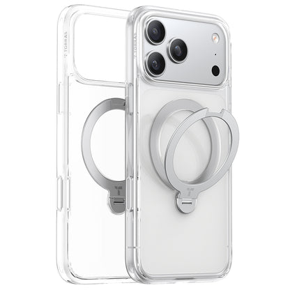 MagSafe-deksel for Apple iPhone 17 Pro Max, Torras, Ostand Spin, Gjennomsiktig