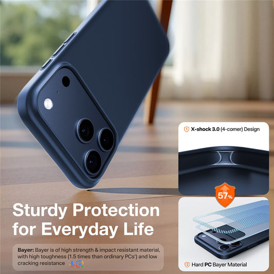 MagSafe-deksel for Apple iPhone 17 Pro Max, Torras, SlimFit, Blå