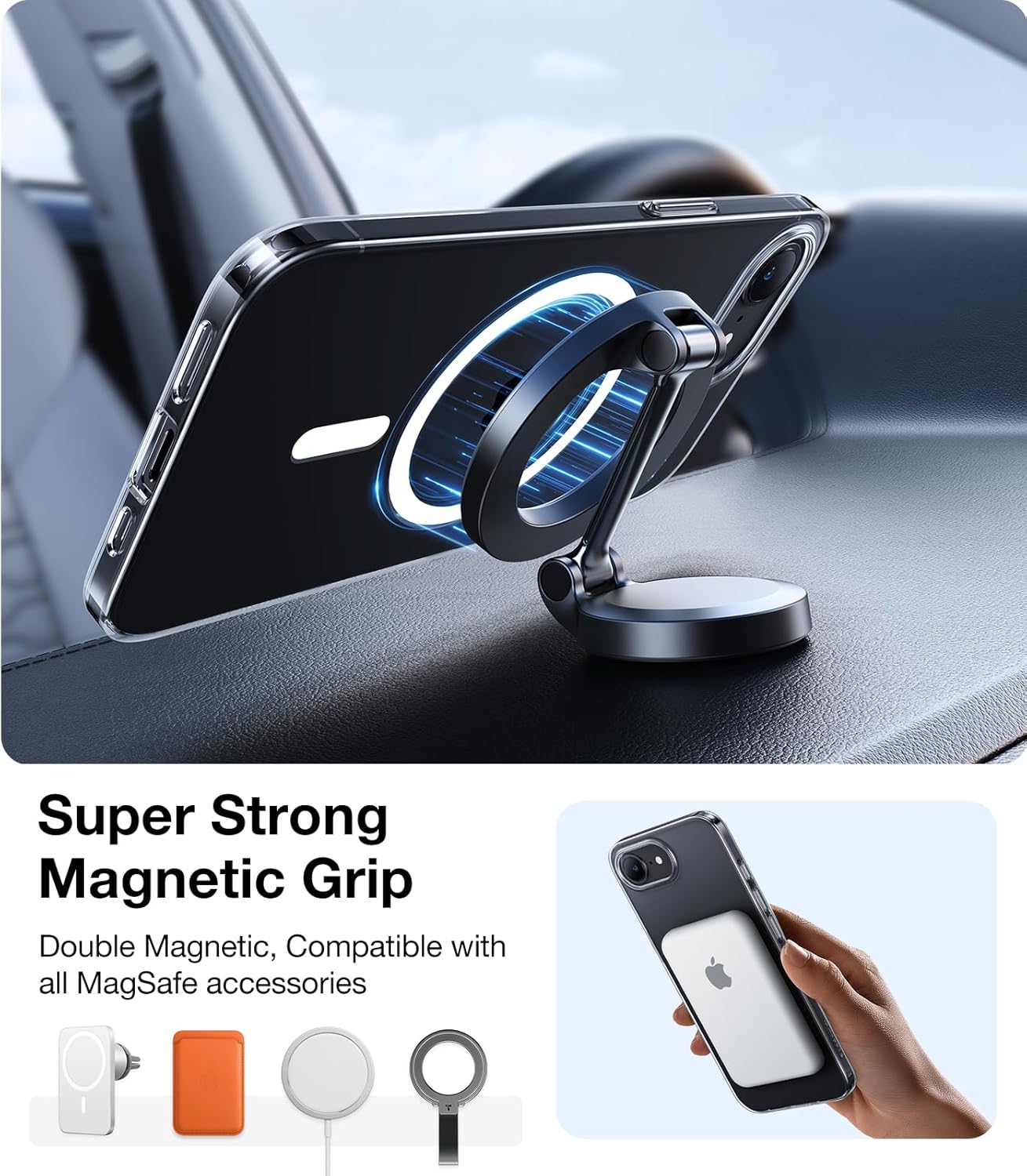 MagSafe-deksel for Apple iPhone 17 Pro Max, Torras, SlimFit, Gjennomsiktig