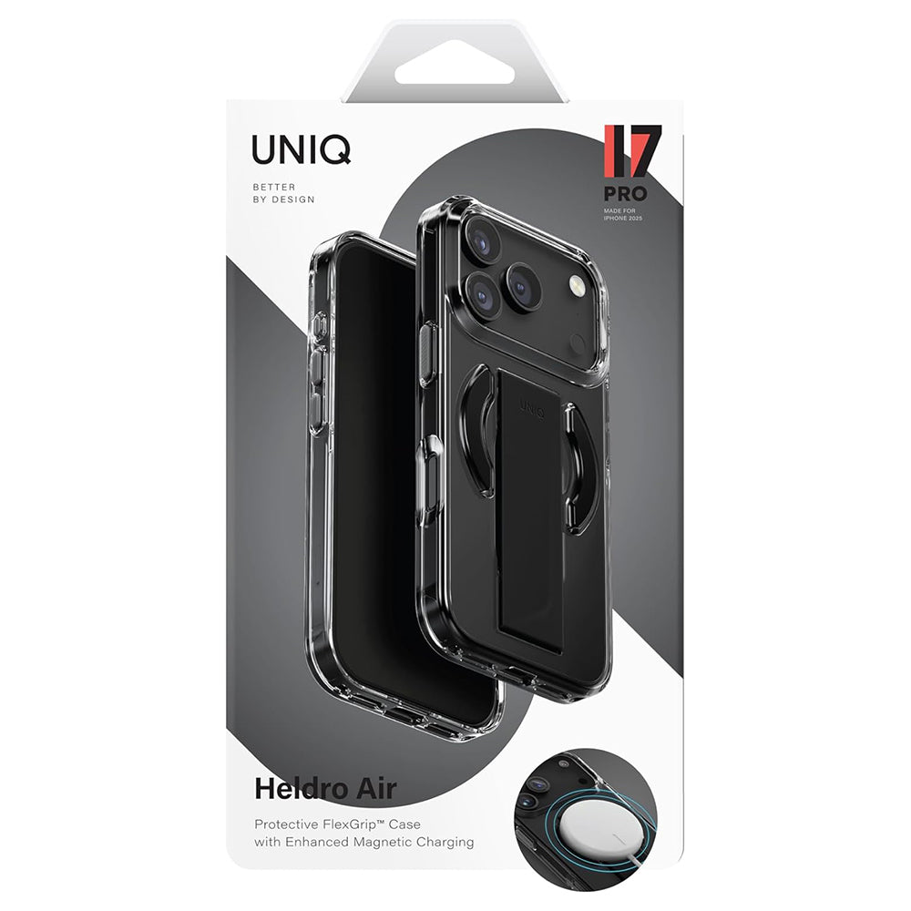 MagSafe-deksel for Apple iPhone 17 Pro Max, UNIQ, Heldro Air MagClick, Svart