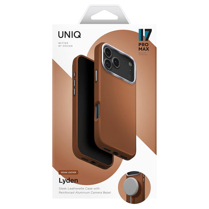 MagSafe-deksel for Apple iPhone 17 Pro Max, UNIQ, Lyden Leatherette, Brun