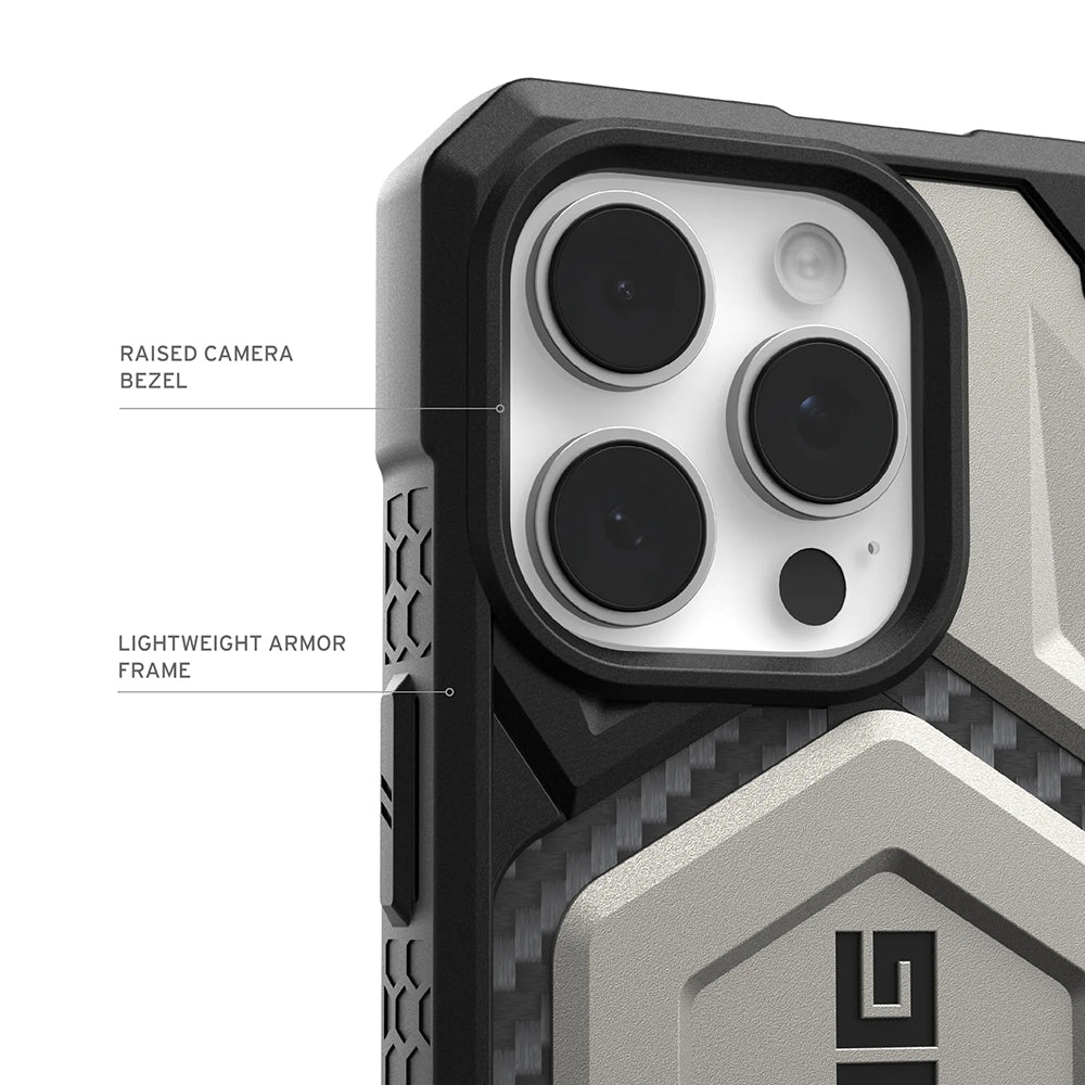 MagSafe-deksel for Apple iPhone 17 Pro Max, Urban Armor Gear, Monarch Pro Kevlar, Svart
