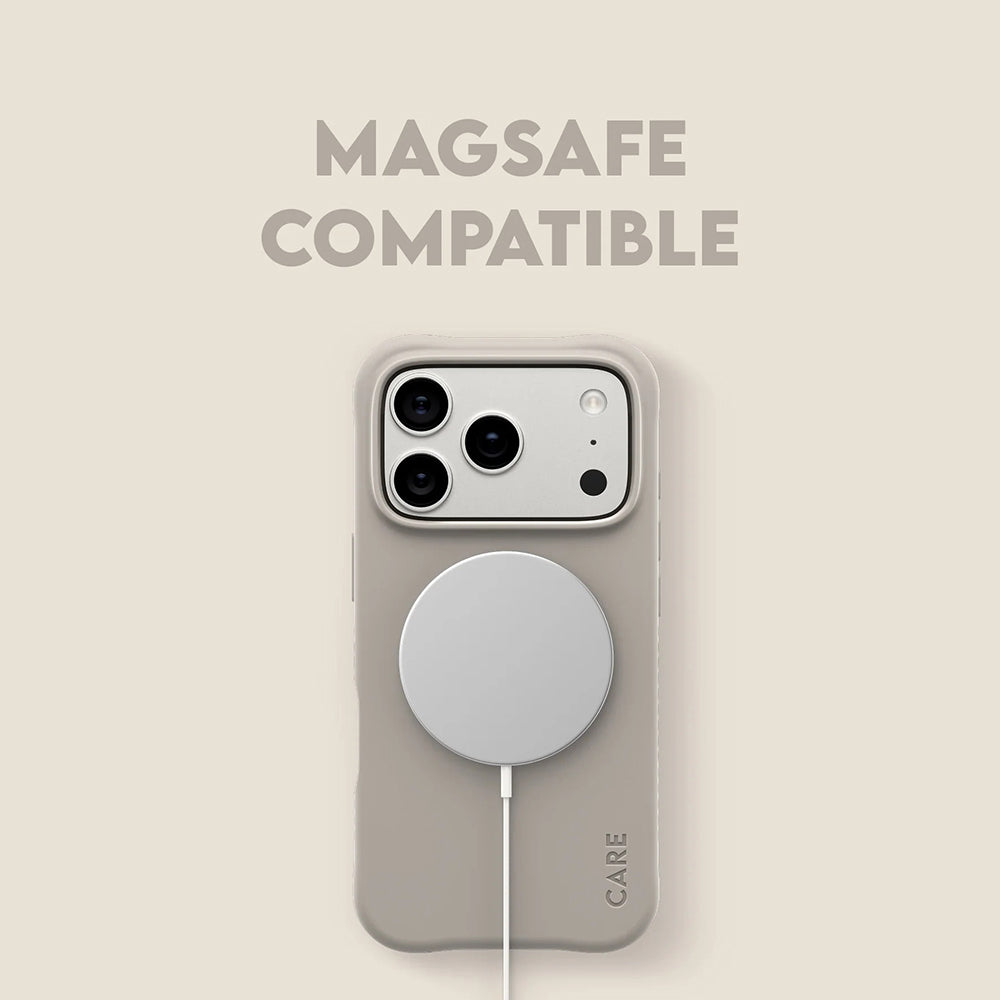 MagSafe-deksel for Apple iPhone 17 Pro, PanzerGlass, Care Fashionable, Beige