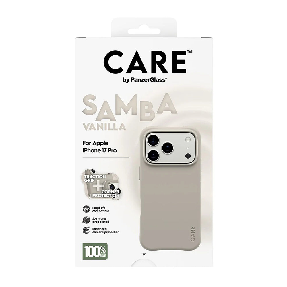 MagSafe-deksel for Apple iPhone 17 Pro, PanzerGlass, Care Fashionable, Beige