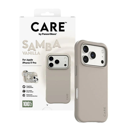 MagSafe-deksel for Apple iPhone 17 Pro, PanzerGlass, Care Fashionable, Beige