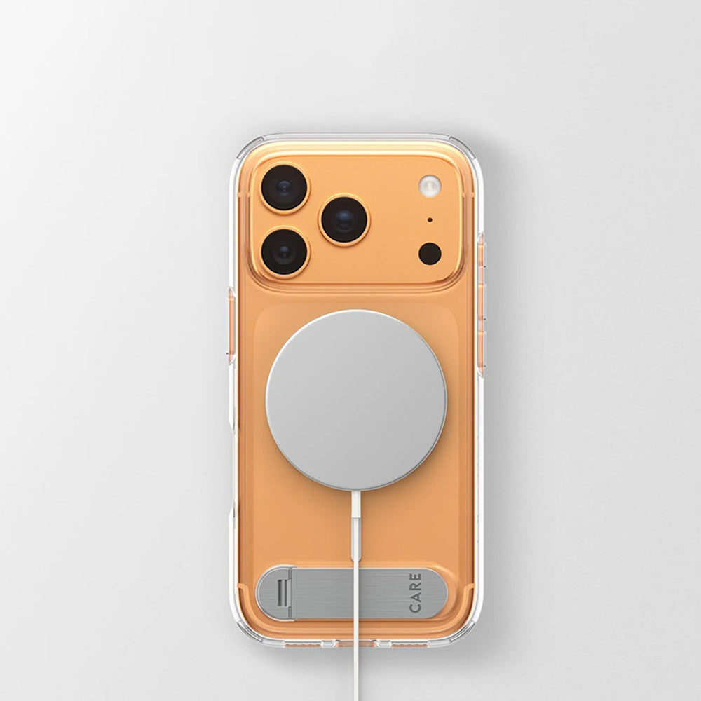 MagSafe-deksel for Apple iPhone 17 Pro, PanzerGlass, Care Feature Kickstand, Gjennomsiktig