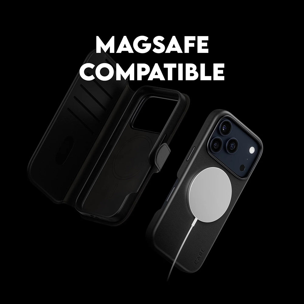 MagSafe-deksel for Apple iPhone 17 Pro, PanzerGlass, Care Feature Tango Two-in-One, Svart