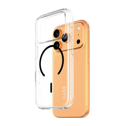 MagSafe-deksel for Apple iPhone 17 Pro, PanzerGlass, Urban Explorer Care, Svart Transparent