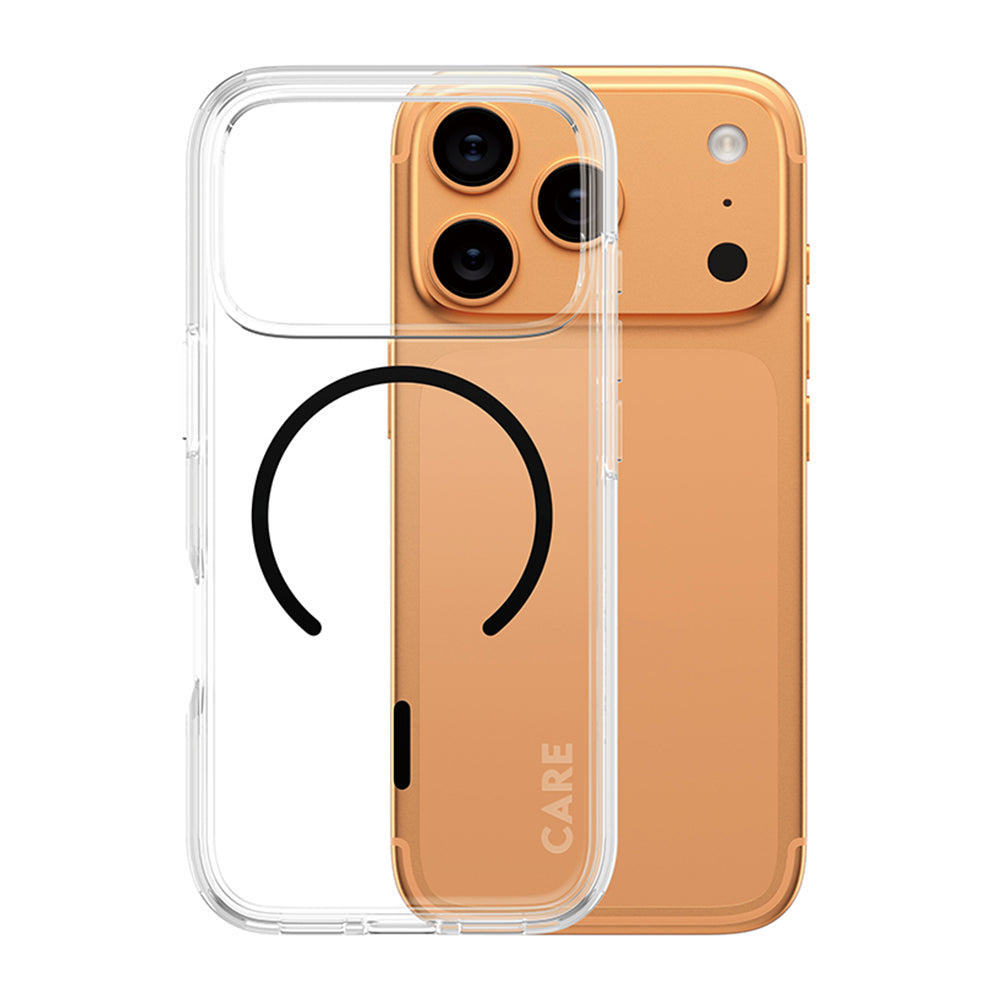 MagSafe-deksel for Apple iPhone 17 Pro, PanzerGlass, Urban Explorer Care, Svart Transparent