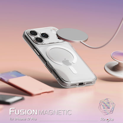 MagSafe-deksel for Apple iPhone 17 Pro, Ringke, Fusion, Matt Transparent