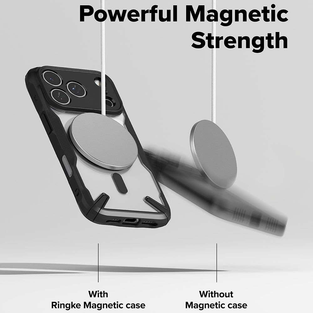MagSafe-deksel for Apple iPhone 17 Pro, Ringke, Fusion X, Svart