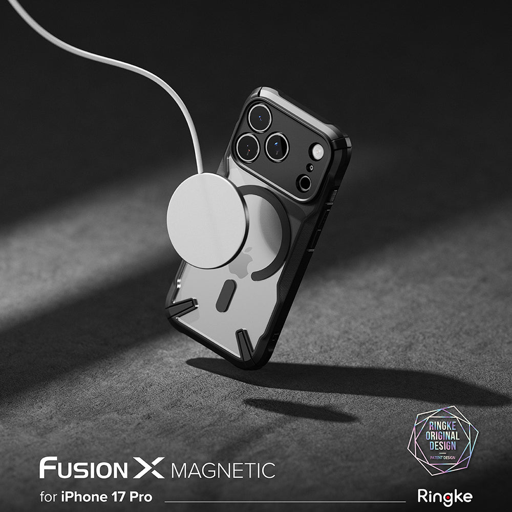 MagSafe-deksel for Apple iPhone 17 Pro, Ringke, Fusion X, Svart