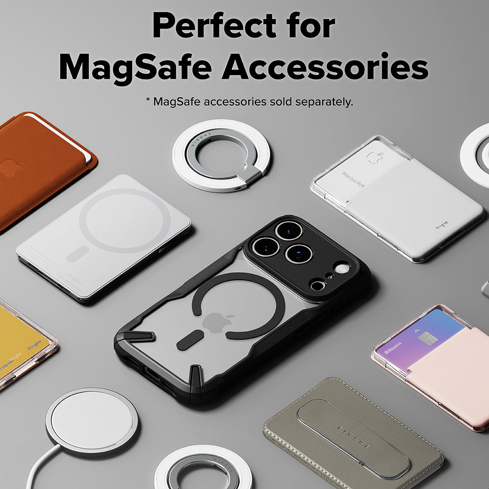 MagSafe-deksel for Apple iPhone 17 Pro, Ringke, Fusion X, Svart