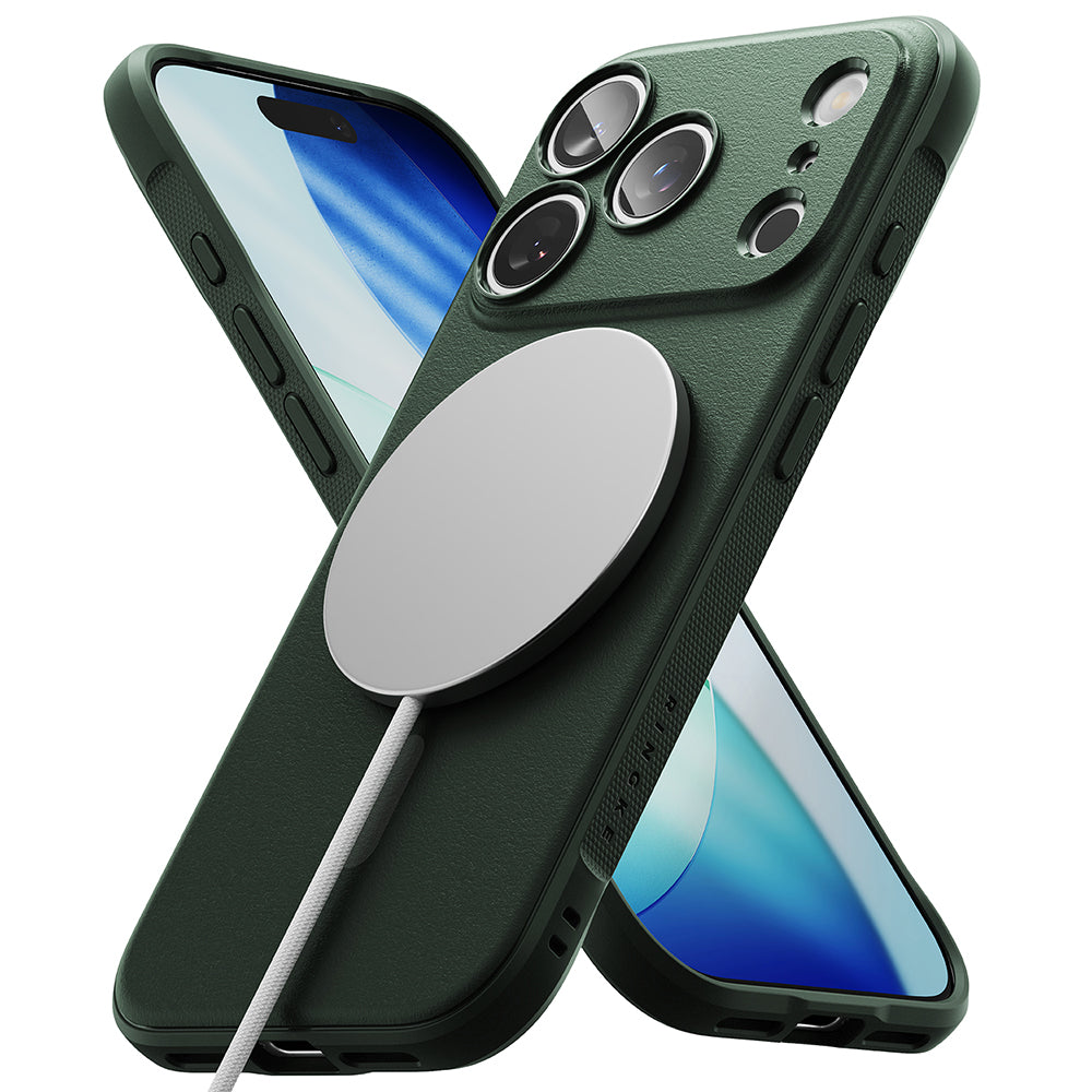 MagSafe-deksel for Apple iPhone 17 Pro, Ringke, Onyx, Mørkegrønn