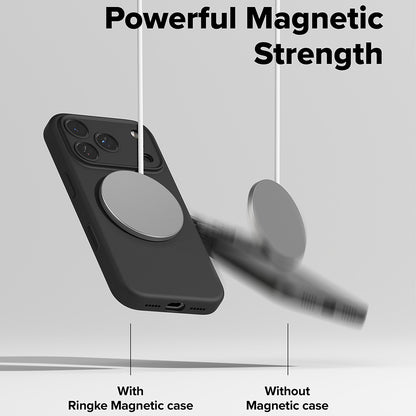 MagSafe-deksel for Apple iPhone 17 Pro, Ringke, Silikon, Svart