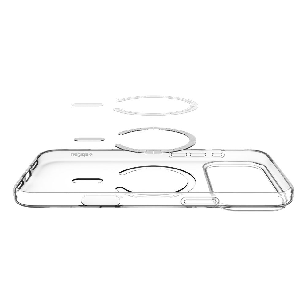 MagSafe-deksel for Apple iPhone 17 Pro, Spigen, Liquid Crystal, Hvit
