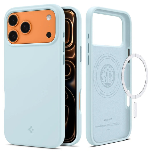 MagSafe-deksel for Apple iPhone 17 Pro, Spigen, Silicone Fit, Blå