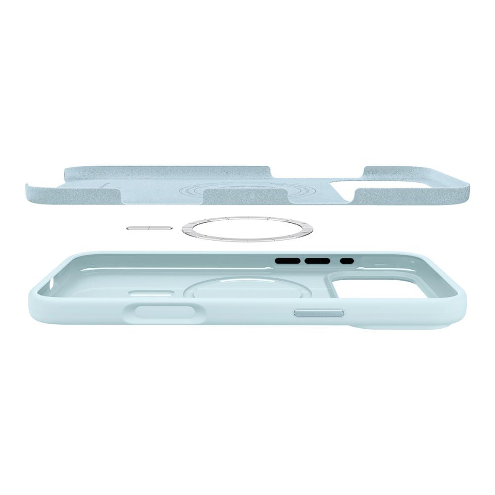 MagSafe-deksel for Apple iPhone 17 Pro, Spigen, Silicone Fit, Blå