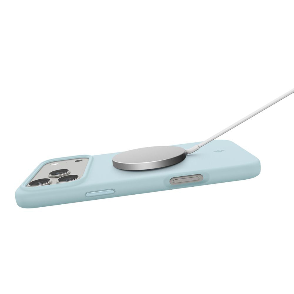 MagSafe-deksel for Apple iPhone 17 Pro, Spigen, Silicone Fit, Blå