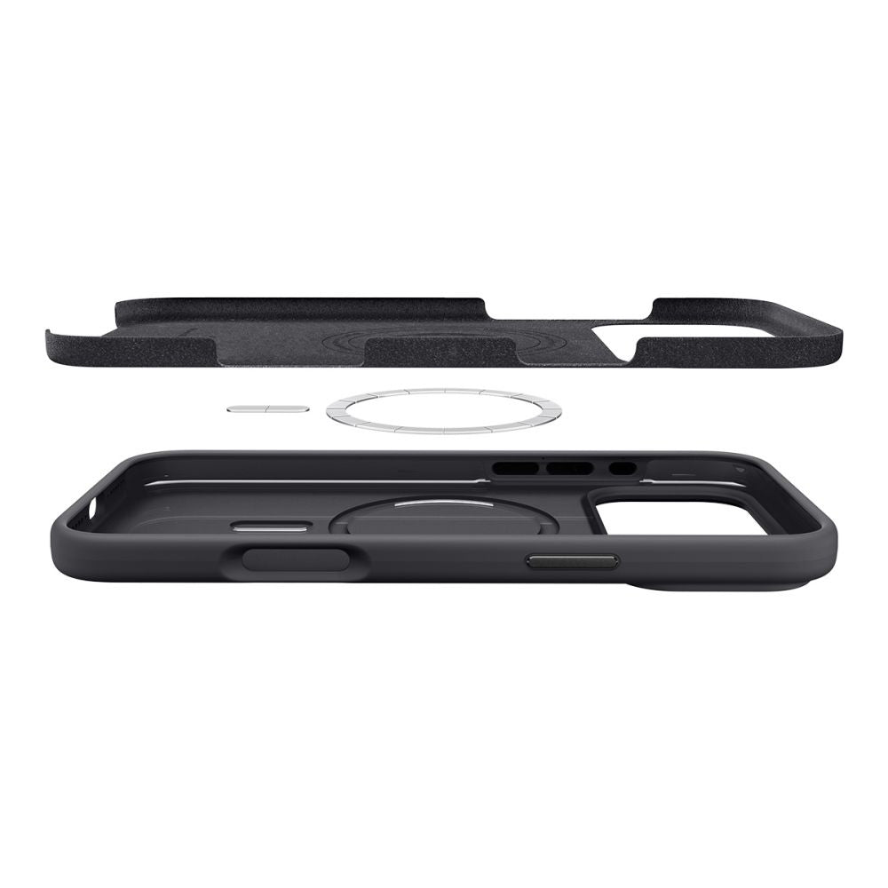 MagSafe-deksel for Apple iPhone 17 Pro, Spigen, Silicone Fit, Svart