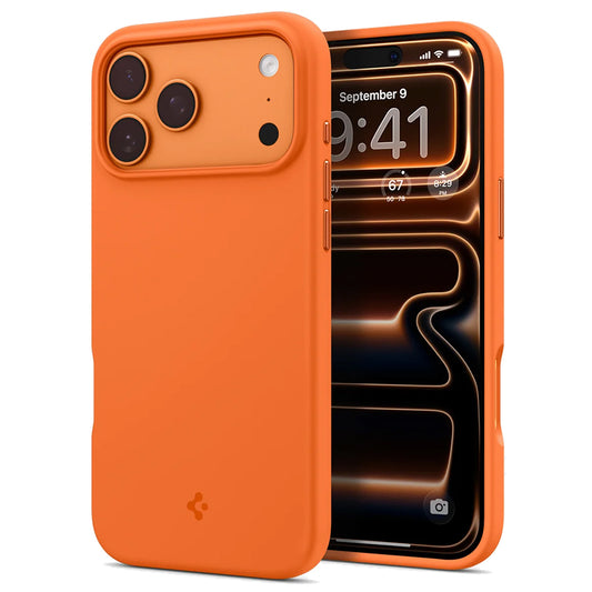 MagSafe-deksel for Apple iPhone 17 Pro, Spigen, Silicone Fit, Oransje ACS11379