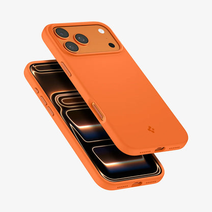 MagSafe-deksel for Apple iPhone 17 Pro, Spigen, Silicone Fit, Oransje ACS11379