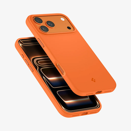 MagSafe-deksel for Apple iPhone 17 Pro, Spigen, Silicone Fit, Oransje ACS11379