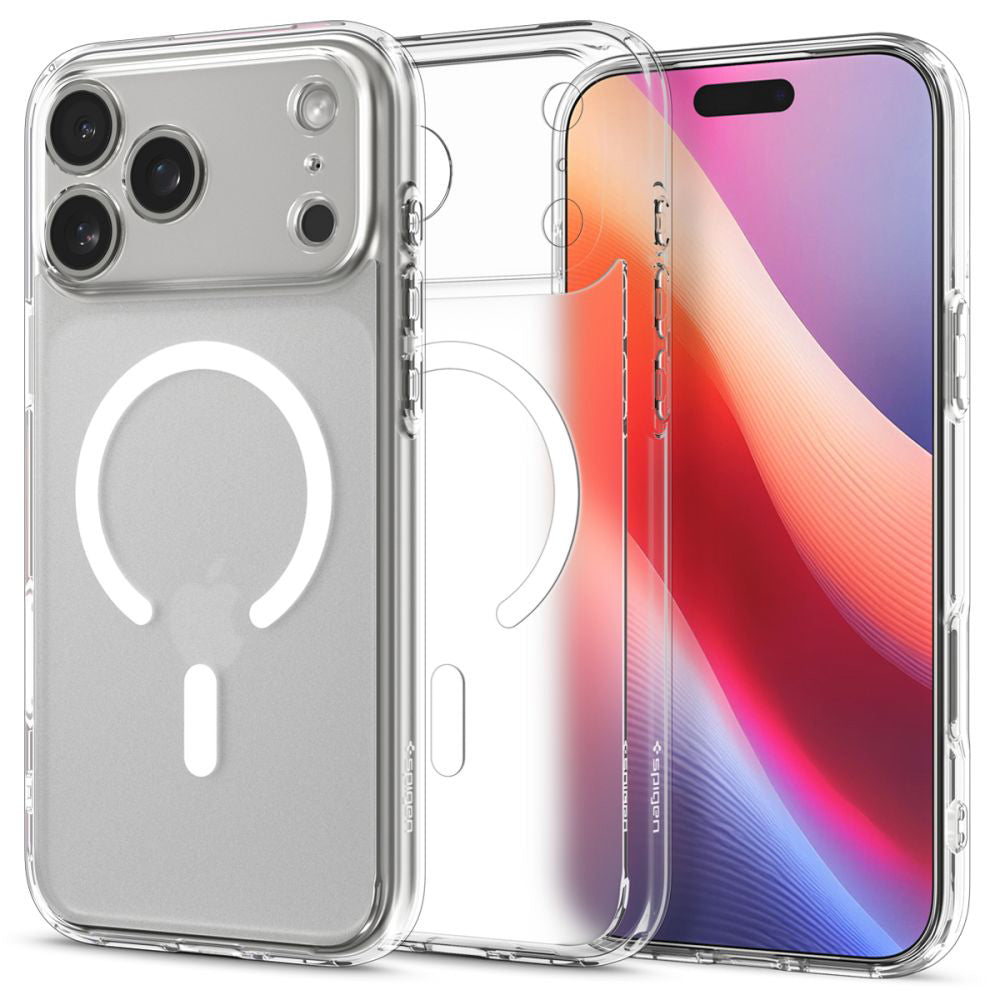 MagSafe-deksel for Apple iPhone 17 Pro, Spigen, Ultra Hybrid, Satinert Hvit