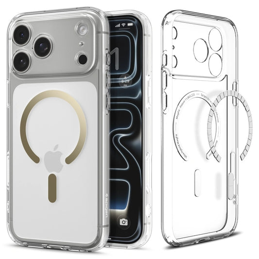 MagSafe-deksel for Apple iPhone 17 Pro, Spigen, Ultra Hybrid, Gjennomsiktig Gull