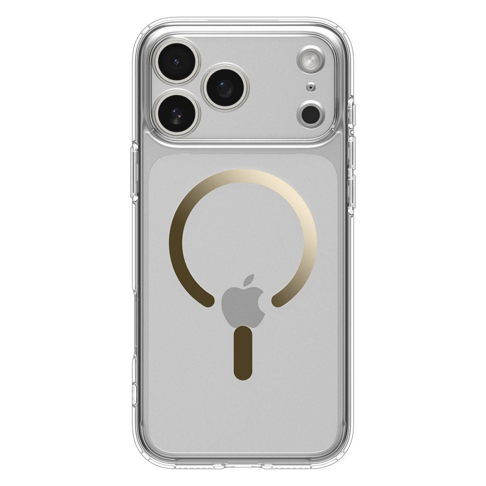 MagSafe-deksel for Apple iPhone 17 Pro, Spigen, Ultra Hybrid, Gjennomsiktig Gull