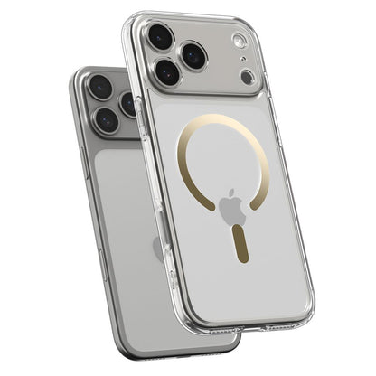 MagSafe-deksel for Apple iPhone 17 Pro, Spigen, Ultra Hybrid, Gjennomsiktig Gull