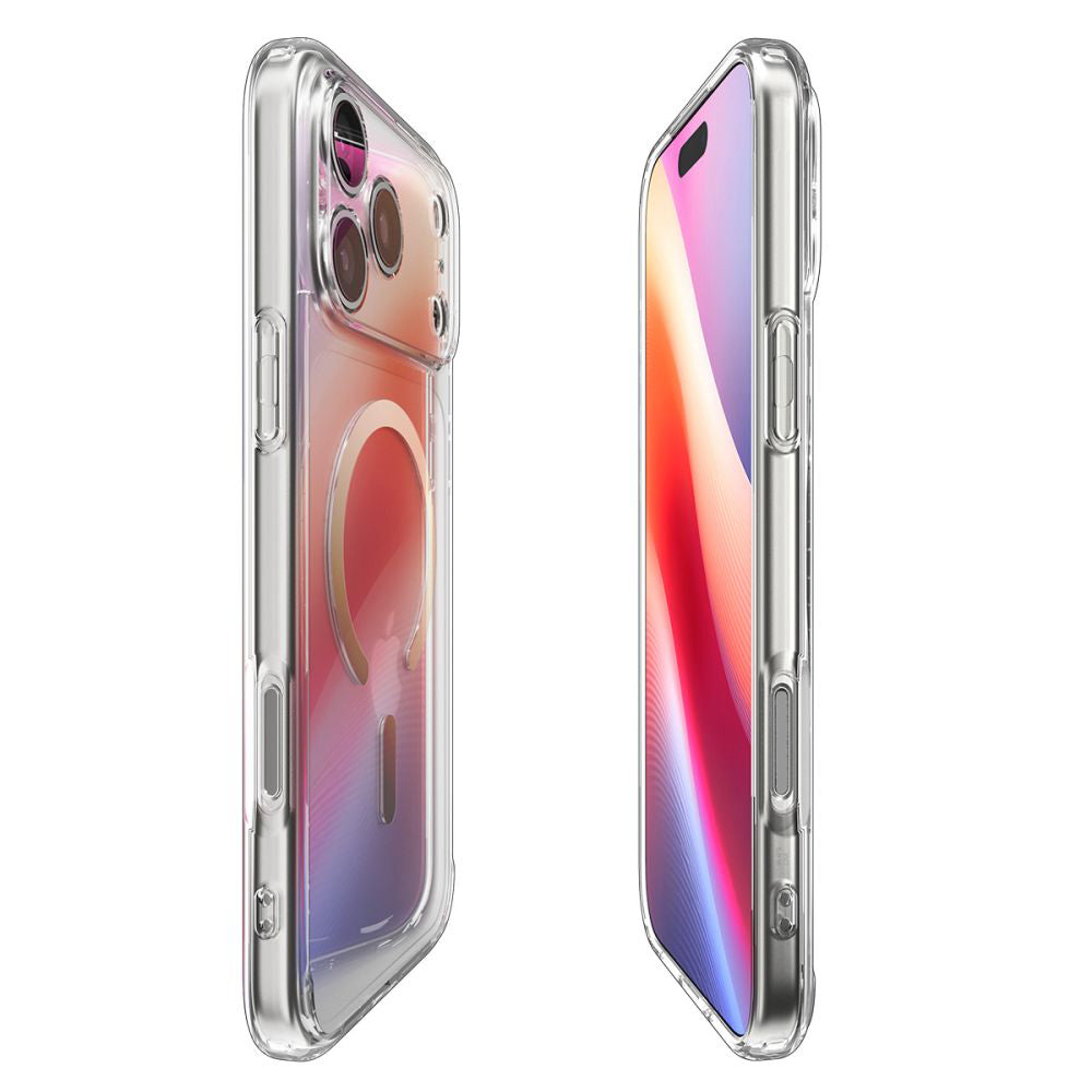 MagSafe-deksel for Apple iPhone 17 Pro, Spigen, Ultra Hybrid, Gjennomsiktig Gull