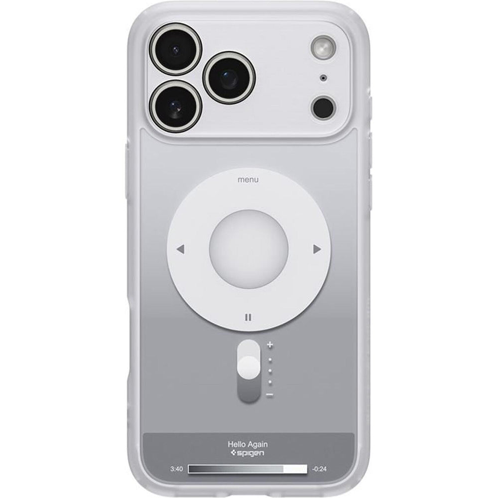 MagSafe-deksel for Apple iPhone 17 Pro, Spigen, Ultra Hybrid Classic, Sølv