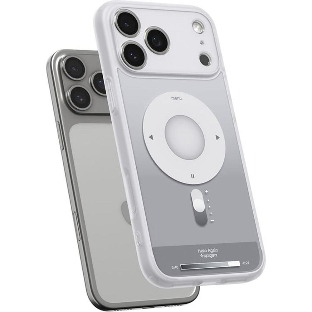 MagSafe-deksel for Apple iPhone 17 Pro, Spigen, Ultra Hybrid Classic, Sølv