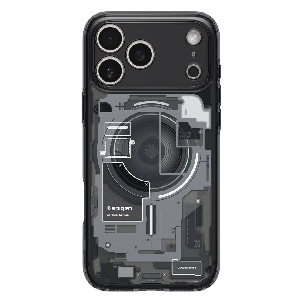 MagSafe-deksel for Apple iPhone 17 Pro, Spigen, Ultra Hybrid Zero One, Svart