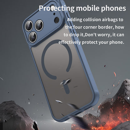 MagSafe-deksel for Apple iPhone 17 Pro, Techsuit, HaloFrost II, Marineblå
